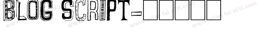 blog script字体转换